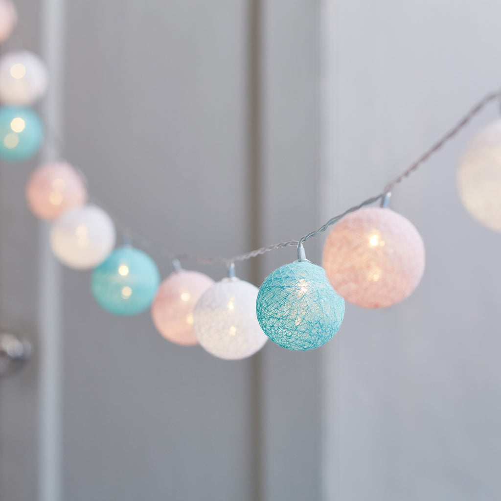 woven globe string lights