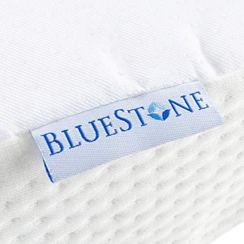 F/Q and King Beds Kids Safety Sleep Guard Foam Mattress Barrier Cushion for Twin Bluestone Toddler Bumper Waterproof Washable Cover