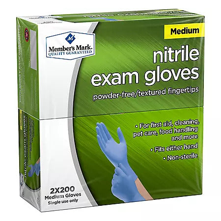 member's mark nitrile exam gloves