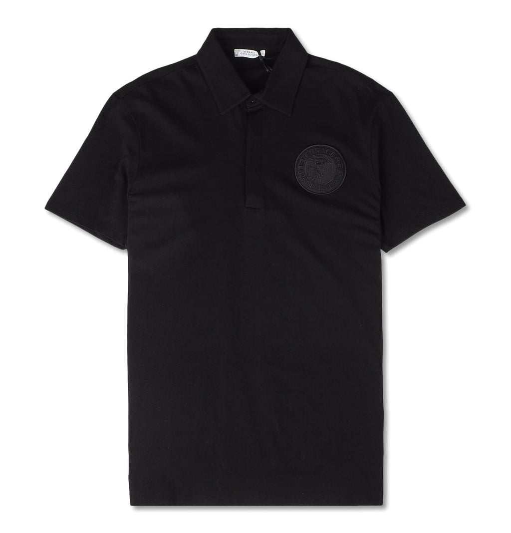 Versace - Sort Round Medusa Bott Polo