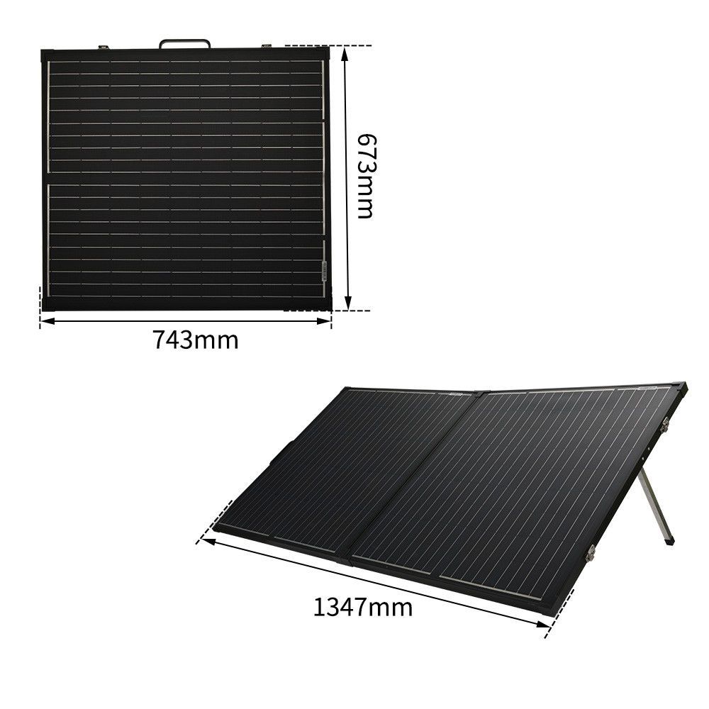 12V 200W Folding Solar Panel Kit Mono Caravan Boat Camping charging ATEM POWER