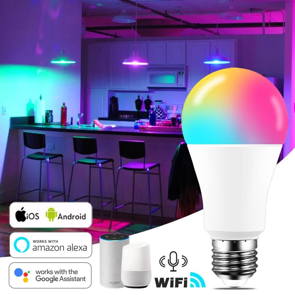 E27 15W Tuya Alexa Google Home Smart LED Glühbirnen Lampe dimmbar App Steuern 