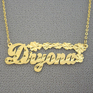 ghetto name plate necklace