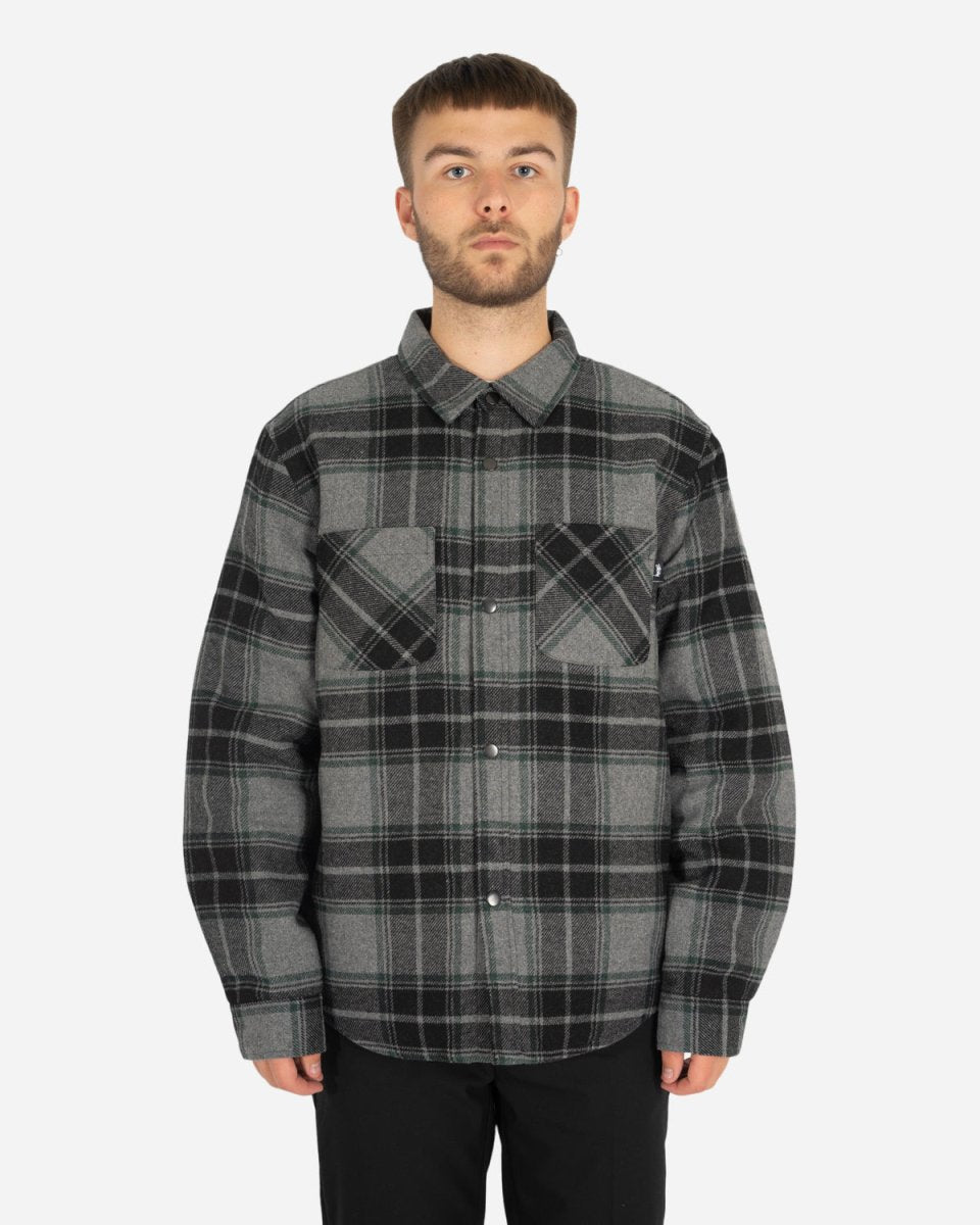 stussy max plaid quilted shirt