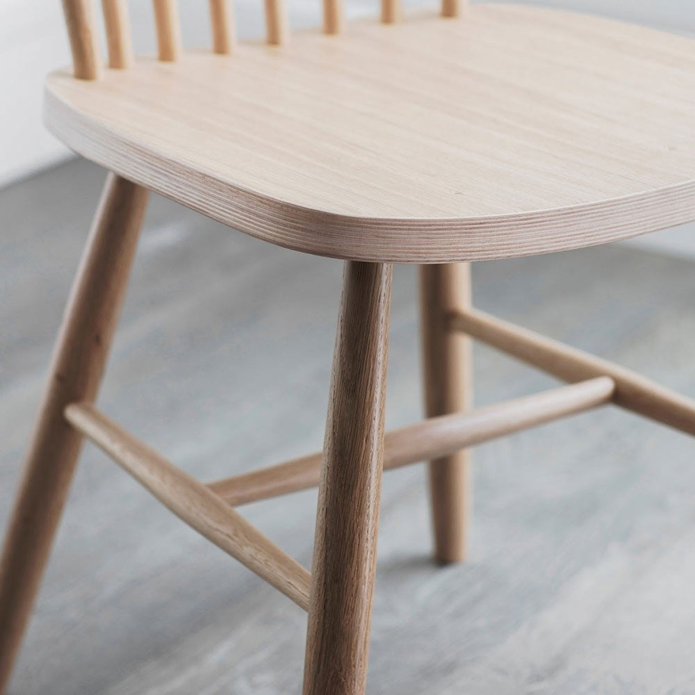 oak spindle dining chair