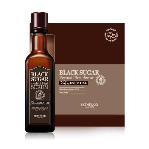 [Skinfood] Black Sugar Perfect First Serum Containing Fermented Black Sugar for Smooth & Pure Skin, First Step Skin Care Toner Serum