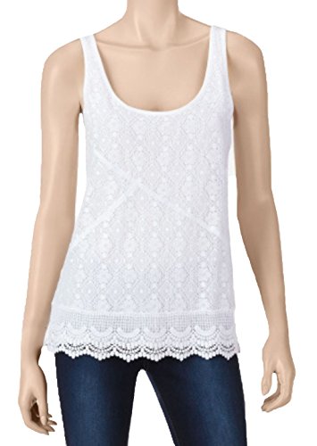 lace overlay tank top