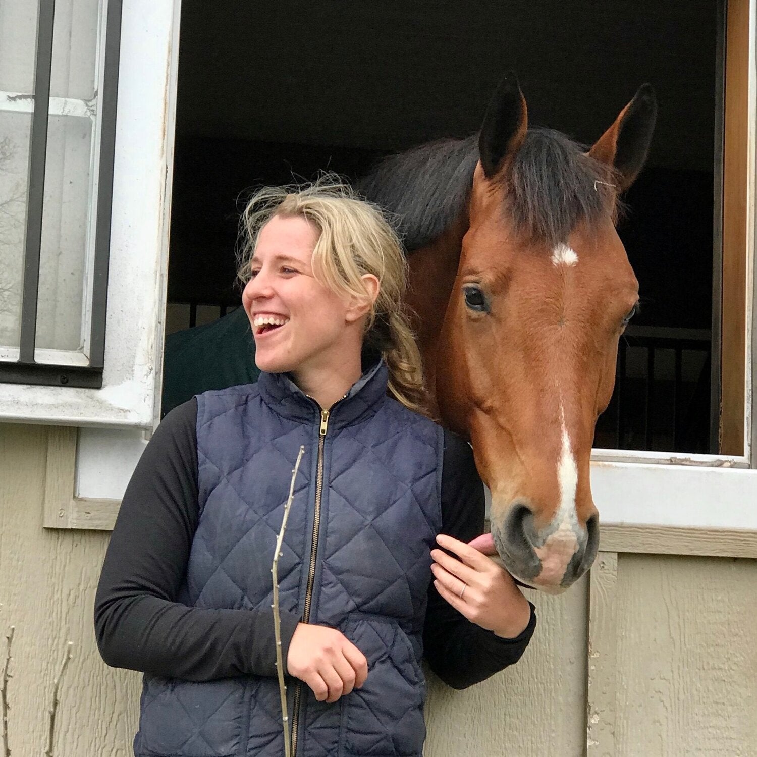 nina the equestrian with her beloved horse