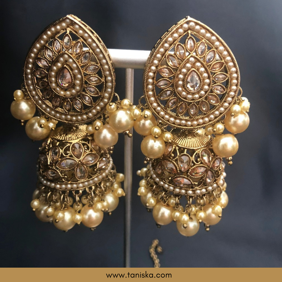 Golden 1 Traditional Necklace Set - Antique Gold