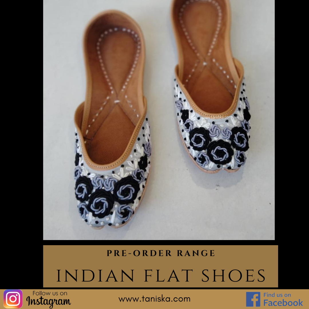 Punjabi Jutti (Indian Flat Sandles, Khusa) - on Pre-Order Only