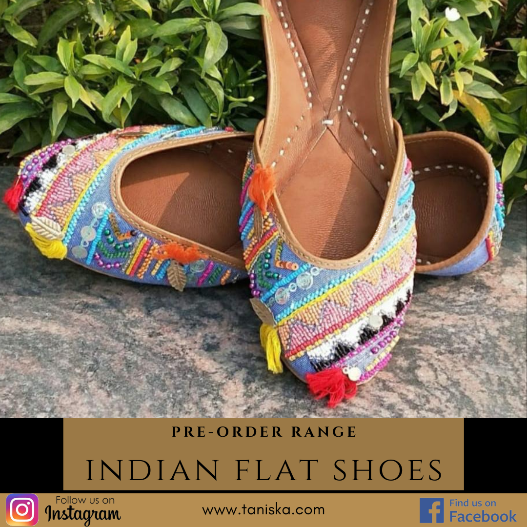 Punjabi Jutti (Indian Flat Sandles, Khusa) - on Pre-Order Only