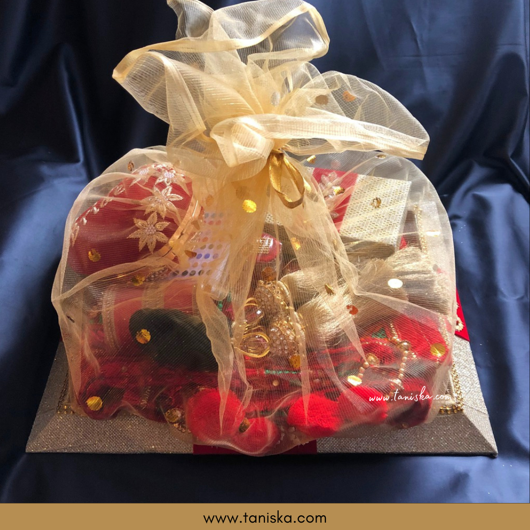 Novelty Bridal Gift Hamper Gift Set - Perfect Gift for: Roka, Kurmai, Shagun, Shaadi, Walima