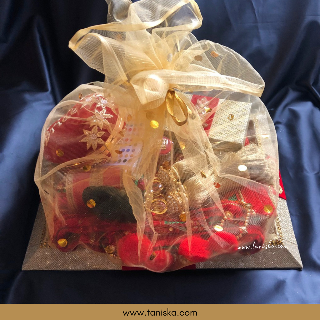 Novelty Bridal Gift Hamper Gift Set - Perfect Gift for: Roka, Kurmai, Shagun, Shaadi, Walima