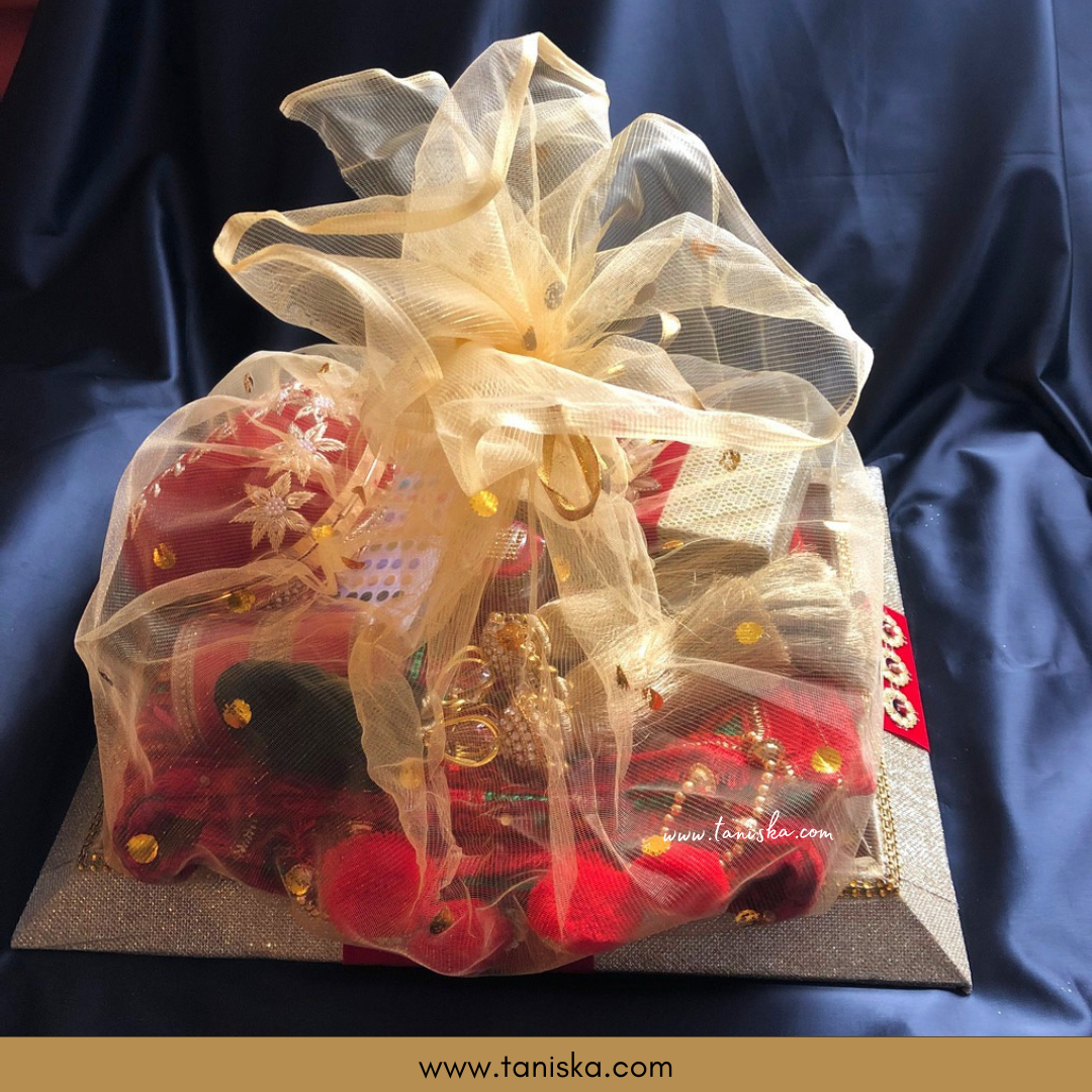 Novelty Bridal Gift Hamper Gift Set - Perfect Gift for: Roka, Kurmai, Shagun, Shaadi, Walima
