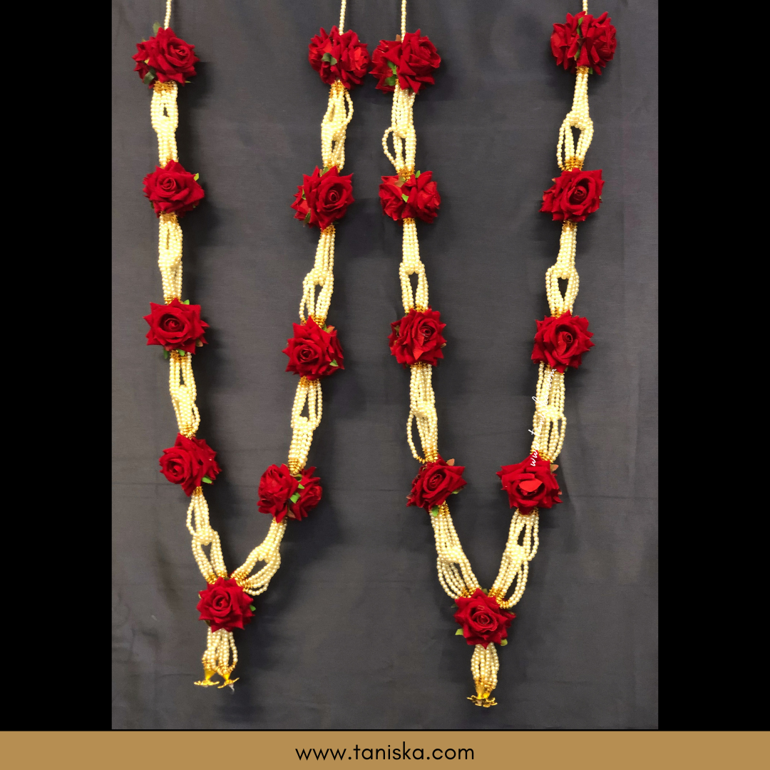 Royal Red Bride-Groom Mala