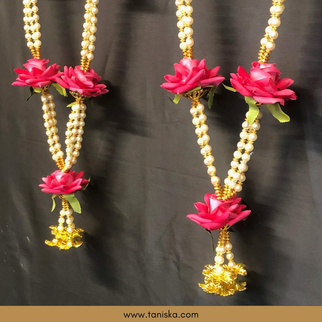 Pink Bride-Groom Mala