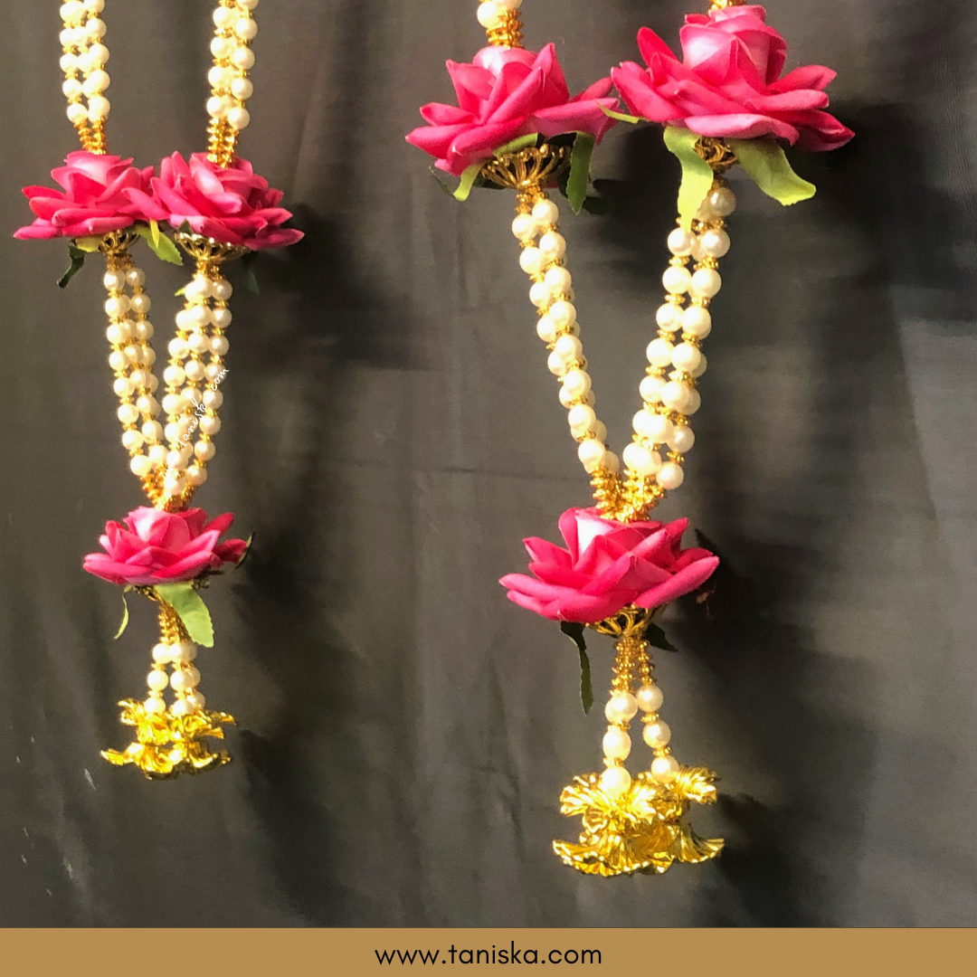 Pink Bride-Groom Mala