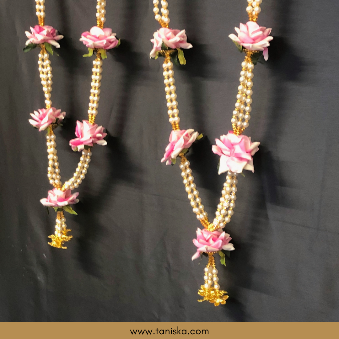 Pink Bride-Groom Mala