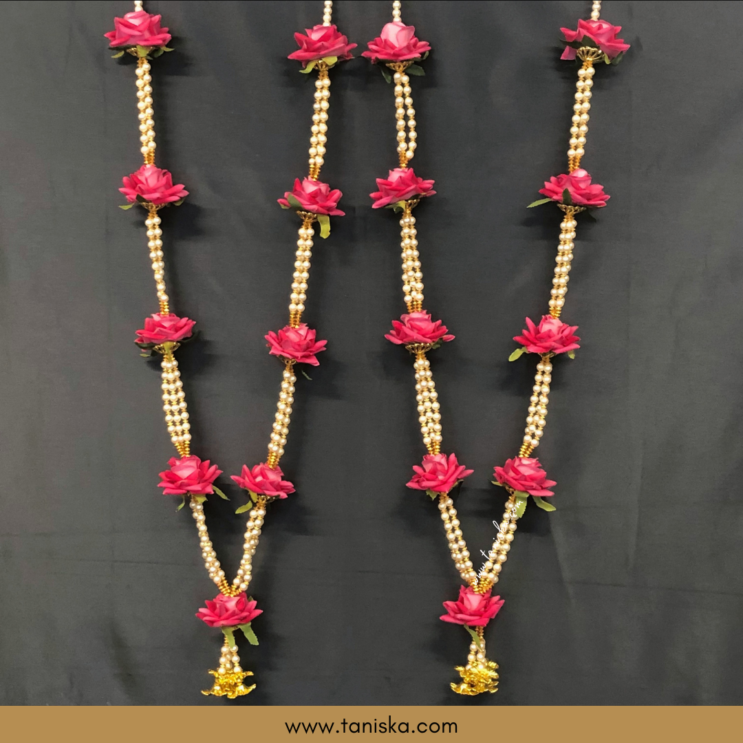 Pink Bride-Groom Mala