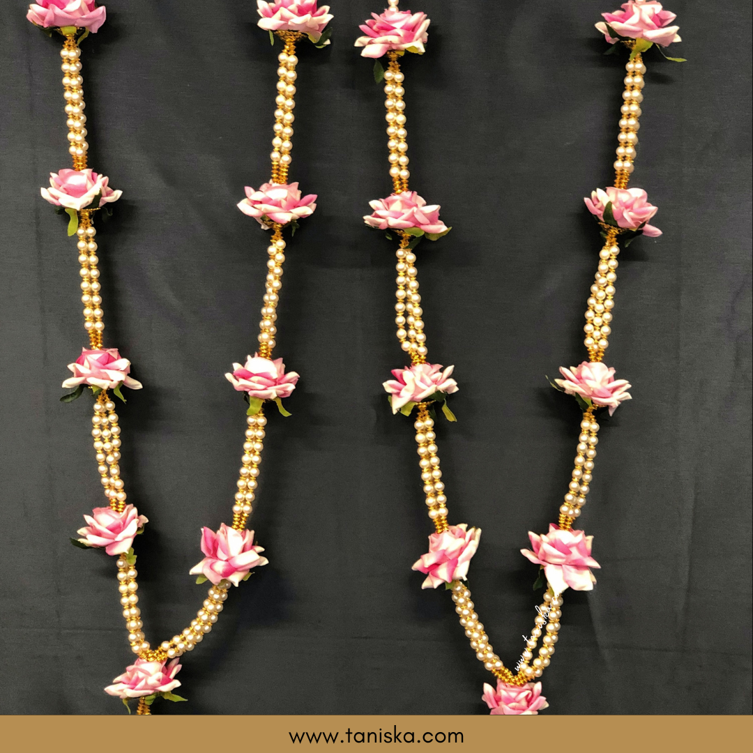 Pink Bride-Groom Mala