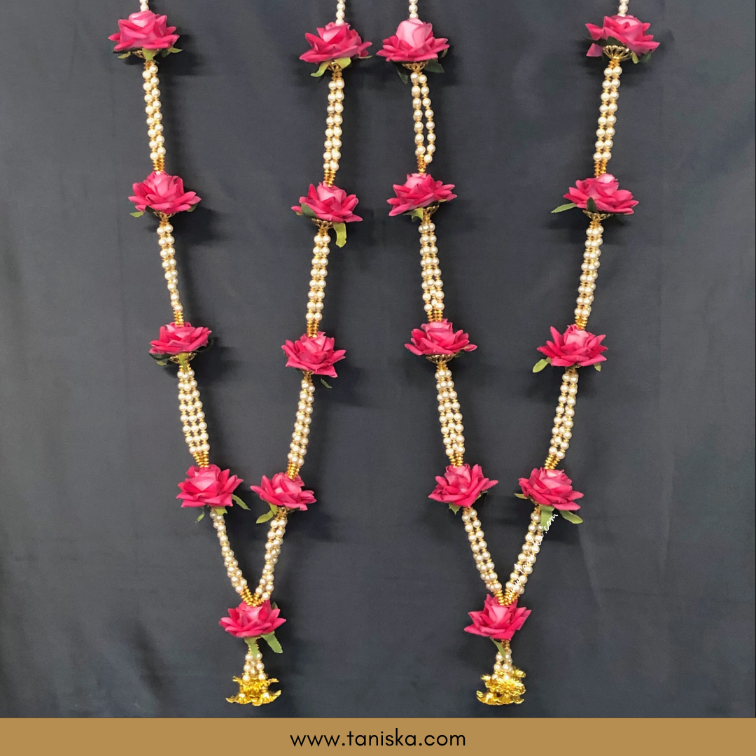 Pink Bride-Groom Mala