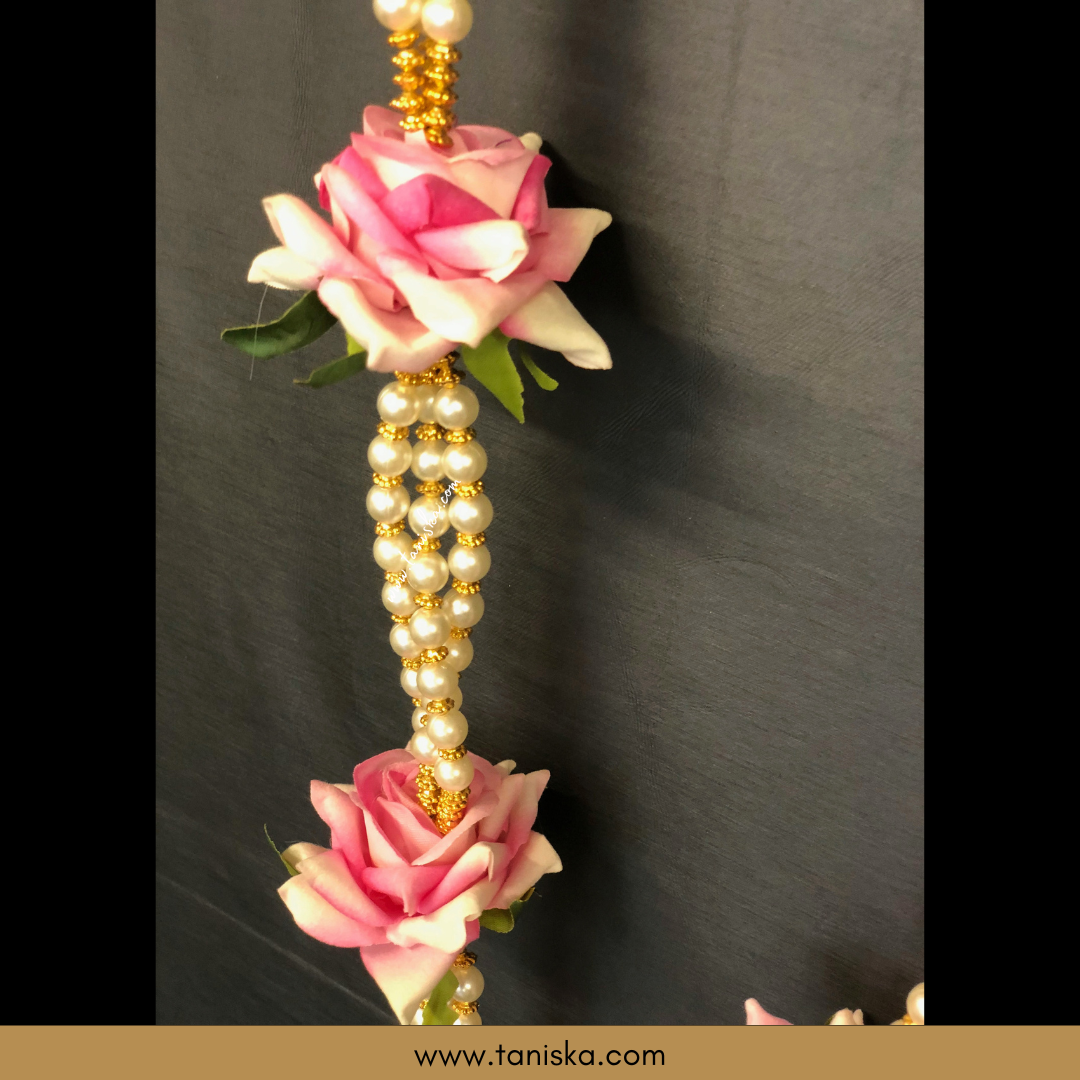 Pink Bride-Groom Mala