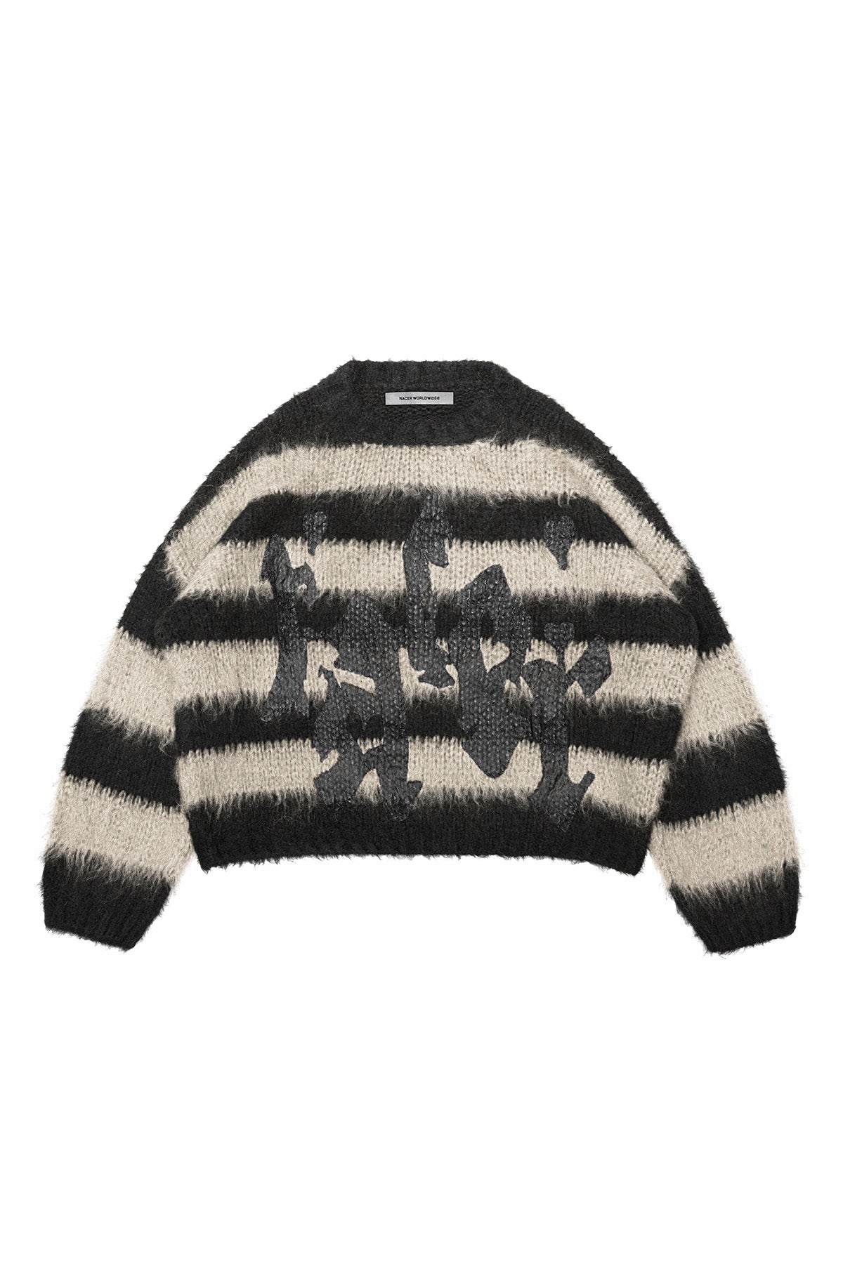 Beige Mohair Stripe Sweater – Nebraska