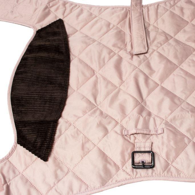 pink barbour dog coat