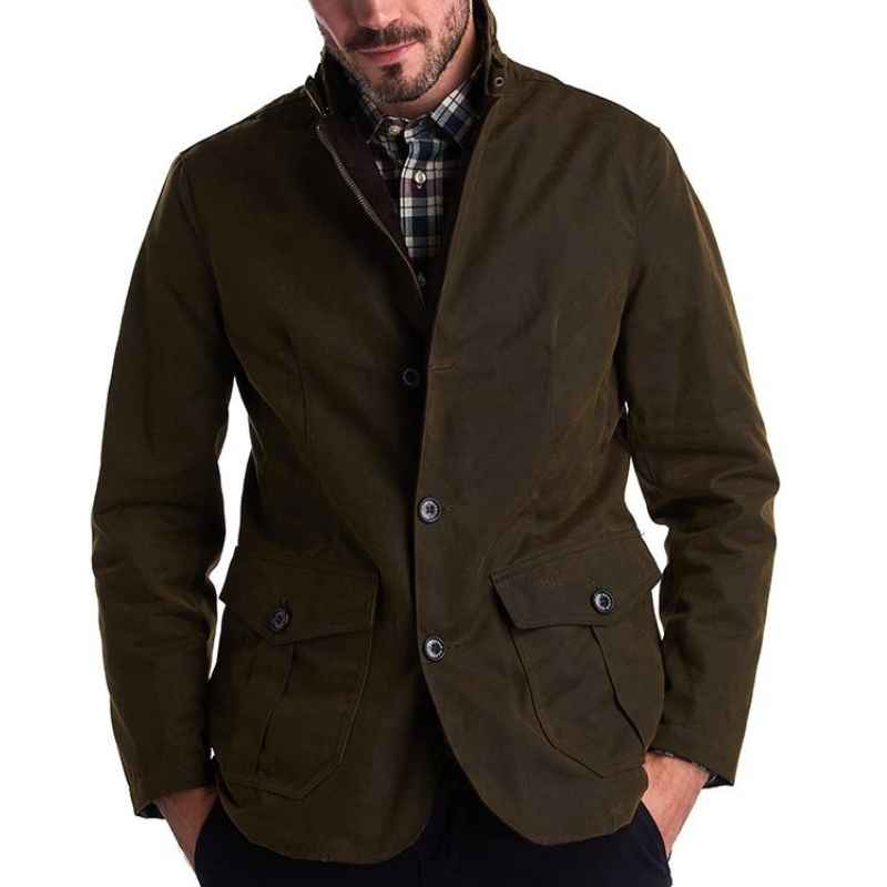 Barbour Lutz Waxed Cotton Jacket 