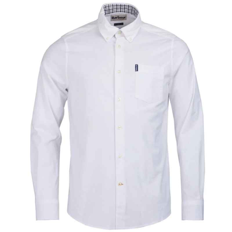 barbour white oxford shirt