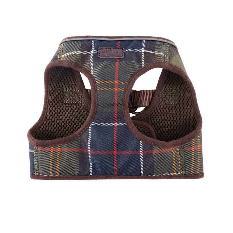 barbour tartan dog harness