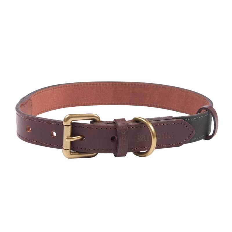 barbour wax leather dog collar