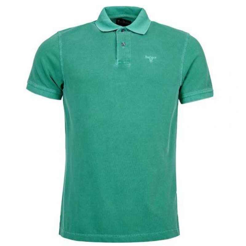 barbour polo shirt green