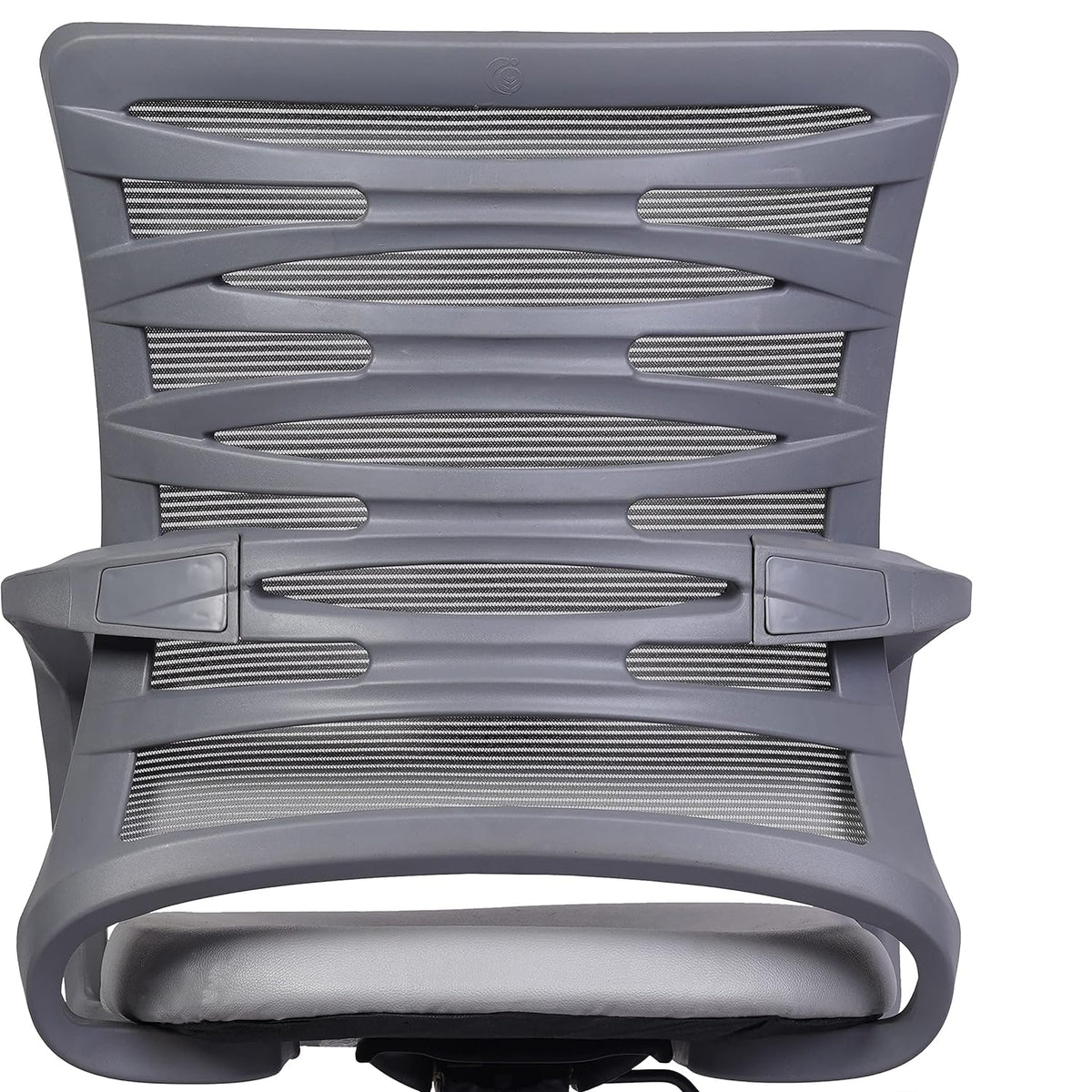 SmileSellers Zig Zag Mesh Mid-Back Ergonomic Desk Office Chair with Tilting Mechanism, Comfortable Seat, and Revolving Heavy Duty Metal Base | Ideal for Work from Home & Study