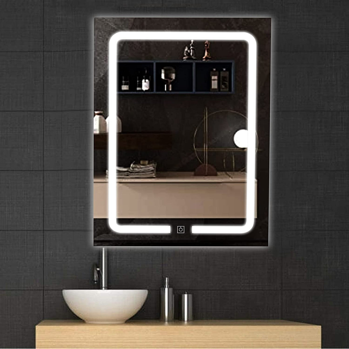 led sensor mirror bathroom