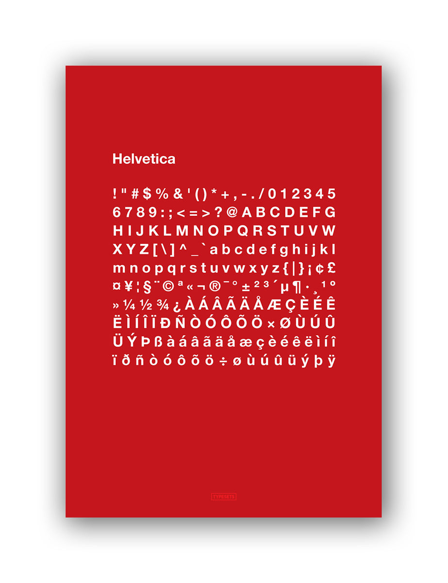 Helvetica Complete Poster Typesets