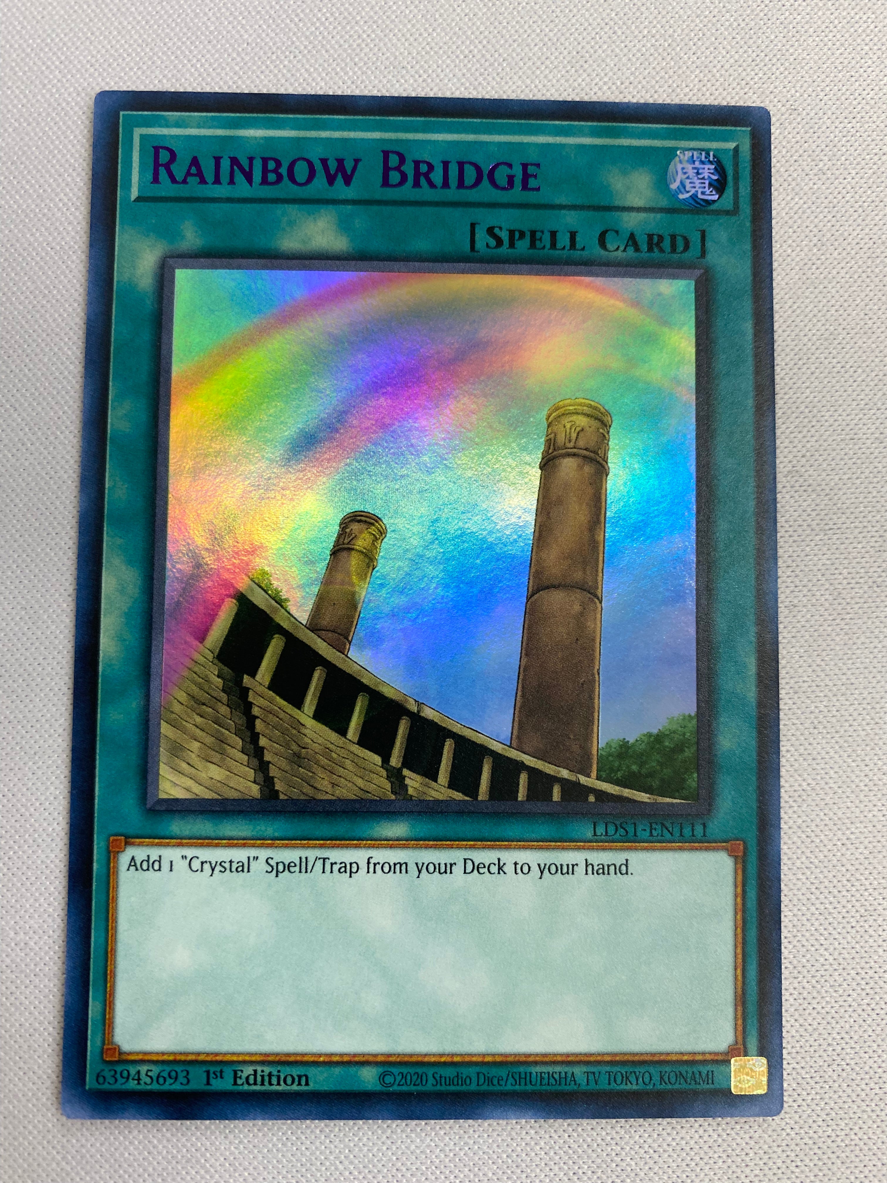 LDS1-EN111 1st Edition PURPLE Ultra Rare Rainbow Bridge YuGiOh 