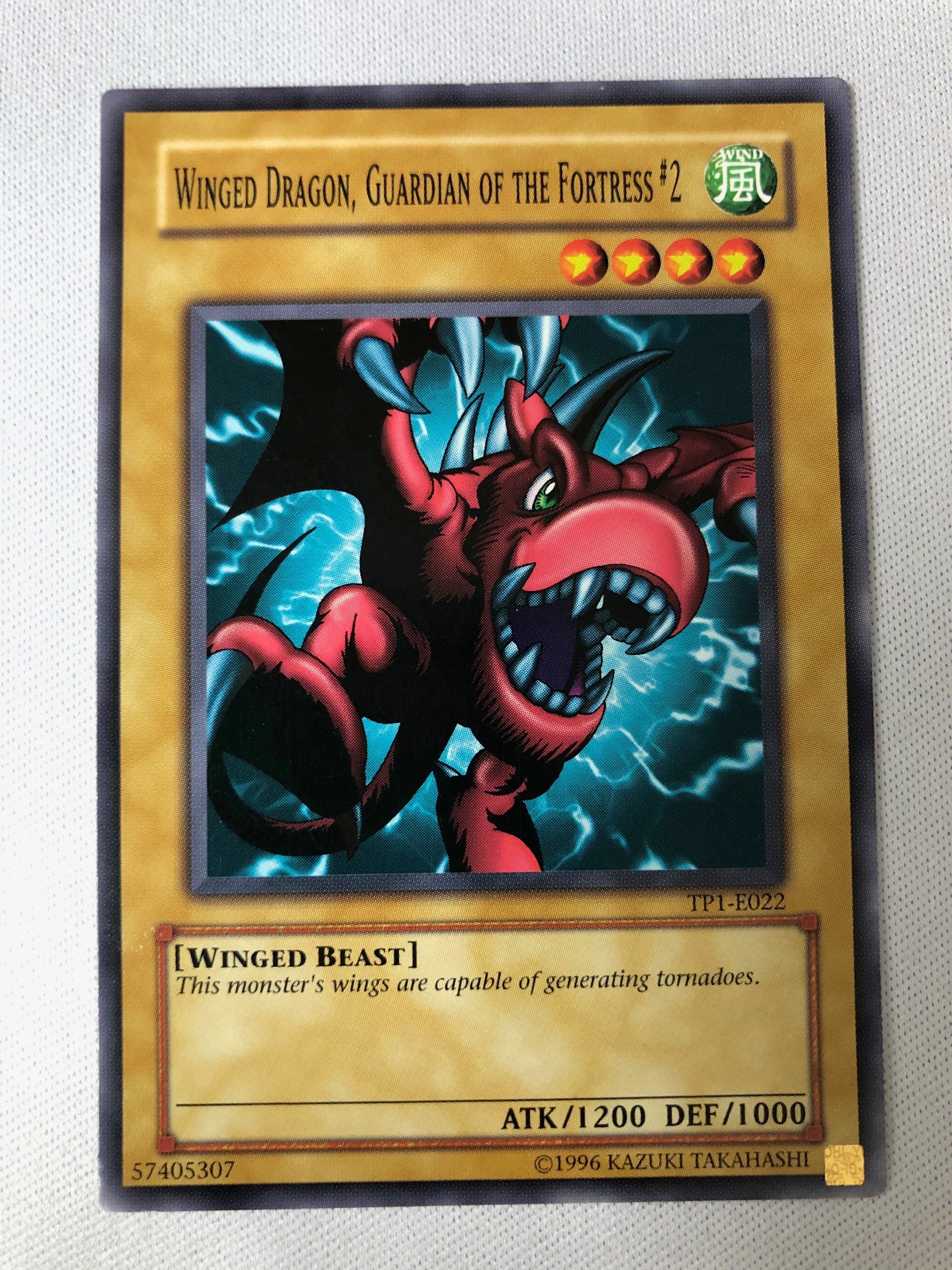 Yugioh Winged Dragon, Guardian Of The Fortress #2 TP1-022 Near Mint