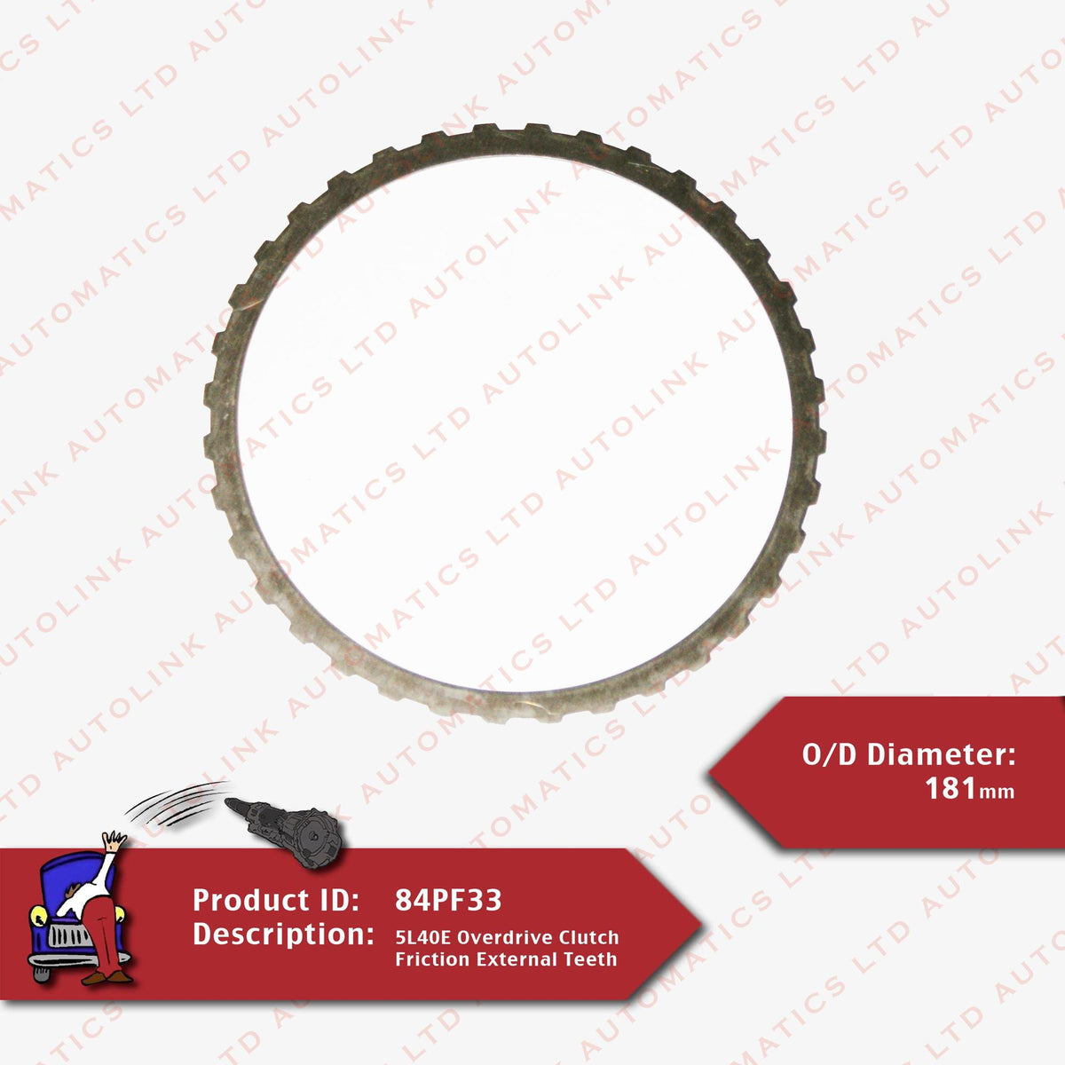 5L40E Friction Plate External Tooth Overdrive