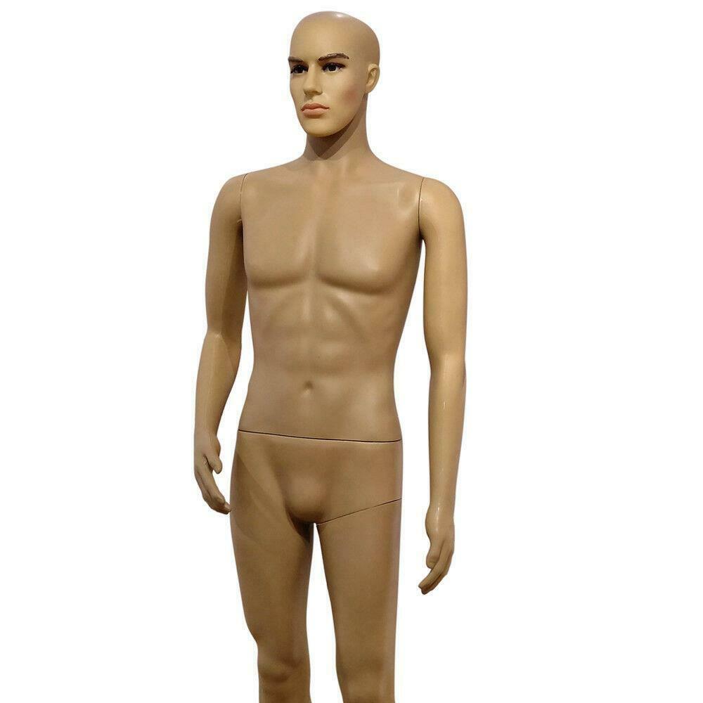 6FT Male Mannequin Make-up Manikin /w Stand Full Body Realistic 
