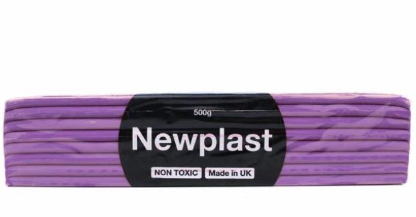 Newplast Modelling Clay Block 500g-Coloured Modelling Plasticine-x10 BARS - Lynendo Trade Store