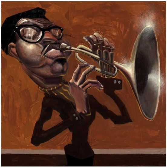 Dizzy Gillespie Trumpet Jazz Music Artist Photo by Ted Williams 24x36 Poster 