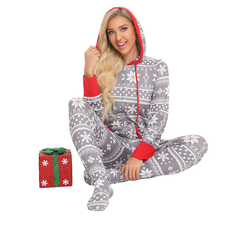 Matching Family Christmas Pajamas Onesies Adult Footed Pajamas  Best – Simple Flavor