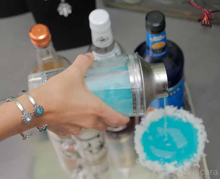 The Snowball Martini Recipe and Bracelet Stack by Criscara