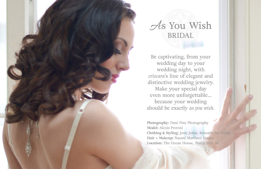 As You Wish Bridal Jewelry collection | modern boho jewelry | criscara