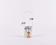 将图像加载到图库查看器中, 哈雷在线画廊店//陶艺家凯蒂·阿尔蒙德(Katie Almond)设计的蓝黄鱼茶座
