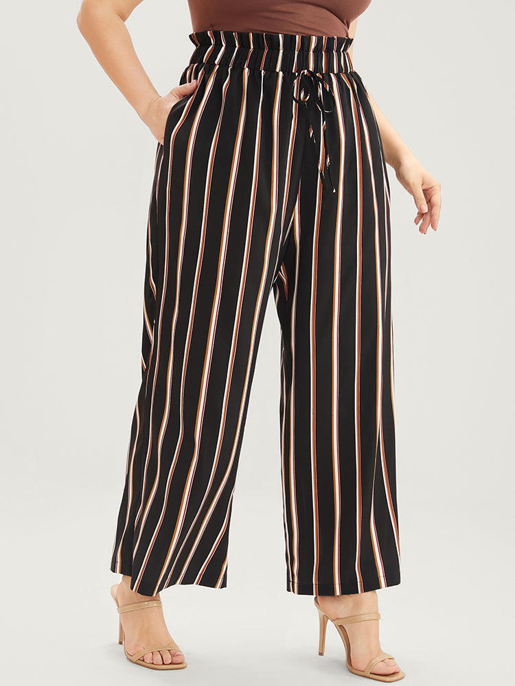 Plus Size Women Dailywear Striped Elastic Waist High Rise Pocket Office Pants BloomChic, Black
Plus Size Women Dailywear Striped Elastic Waist High Rise Pocket Office Pants BloomChic, Black