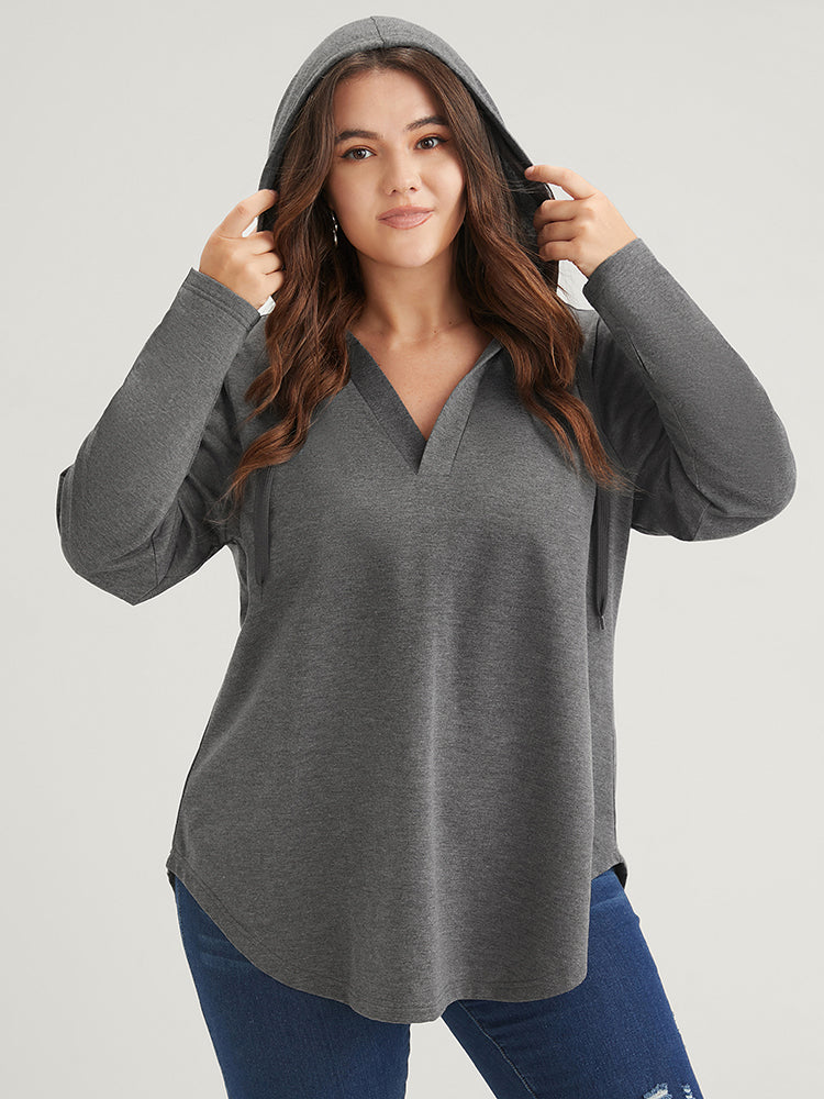 Plus Size Women Dailywear Plain Plain Loose Regular Sleeve Long Sleeve Hooded Elegance Sweatshirts BloomChic, Dim gray
Plus Size Women Dailywear Plain Plain Loose Regular Sleeve Long Sleeve Hooded Elegance Sweatshirts BloomChic, Dim gray