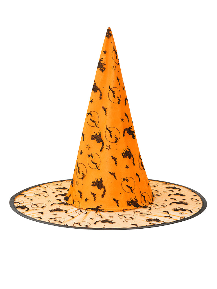 

Plus Size Hats | Halloween Cat Mesh Patchwork Hat | BloomChic, Orange