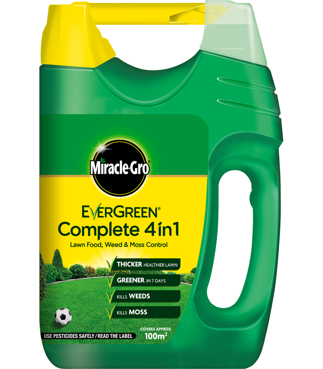 MiracleGro Evergreen Complete 4 in 1 Lawn Feed and Weed Large 3.5kg